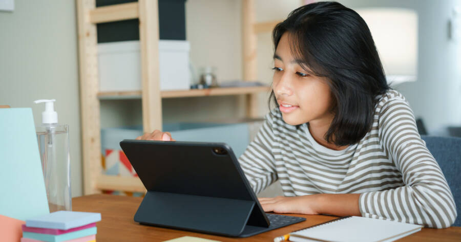 Impact of Online Schools Providing Computers